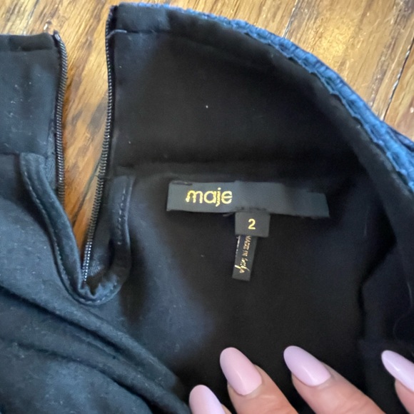 Maje black and blue skirt - Picture 6 of 8